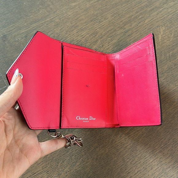 Dior two tone foldable wallet - authentic - Picture 2 of 6